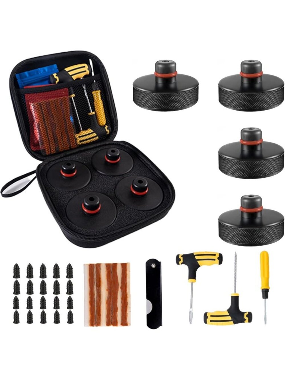 Jack Pads for Model Y/3/S/X (2016-2026) & Tire Repair Tools Kit - Essential Auto
